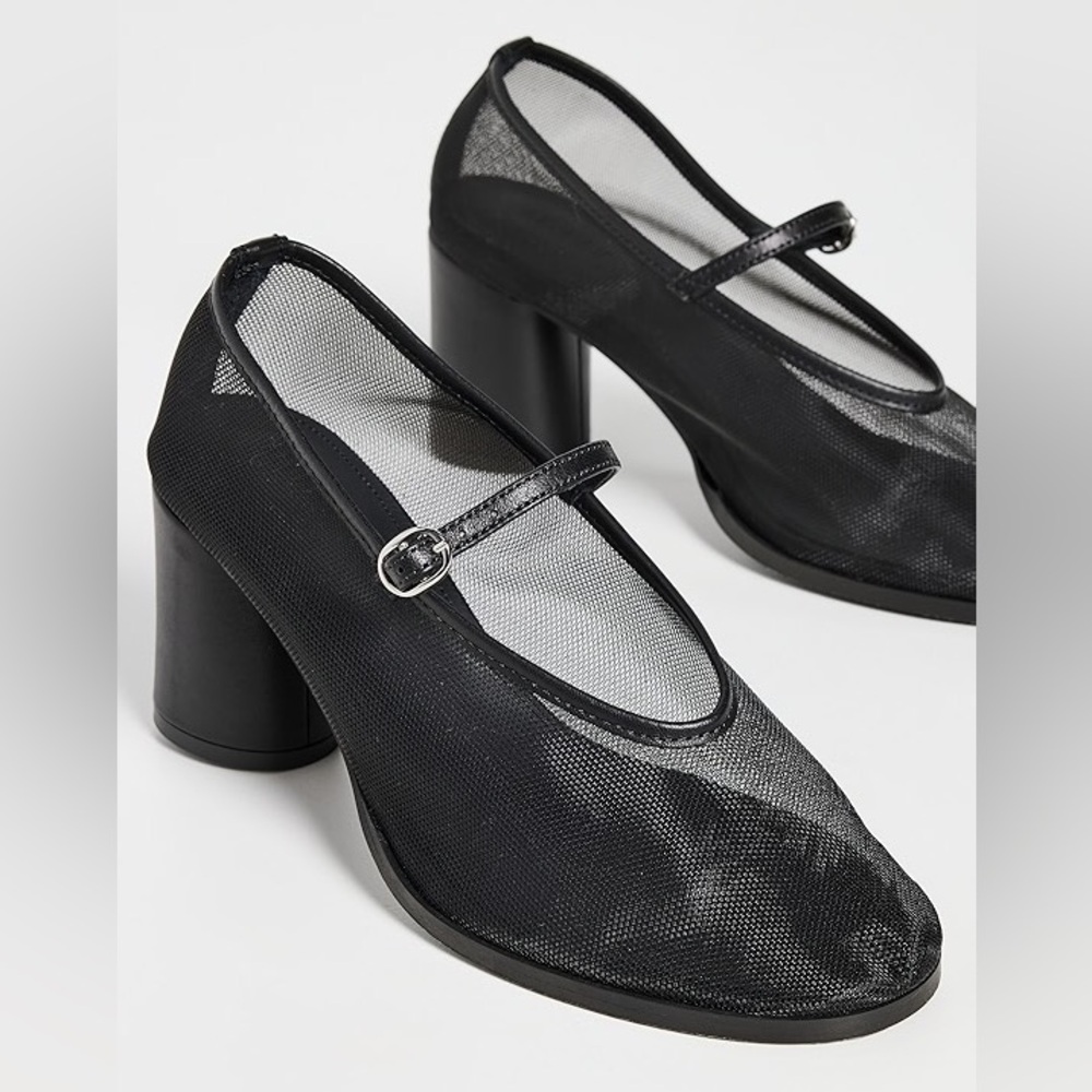 ALOHAS Esha Black Mesh 2.5” Heels
